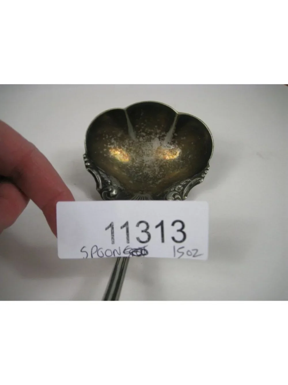 Antique Wm Rogers Melrose Silverplate Oyster Spoon 8 inch Elegant Design